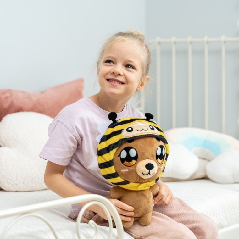 Hoody Kin Academy, maskotka w zwierzęcym kapturku, miś