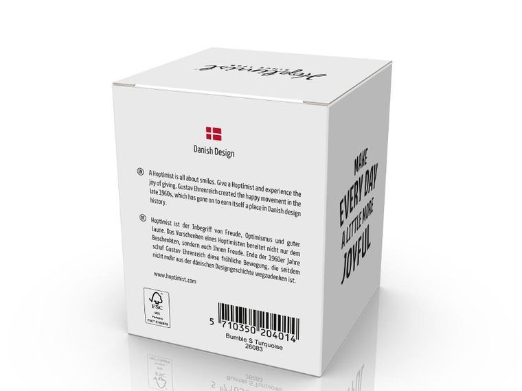 Hoptimist, Bumble S, figurka, Turquoise