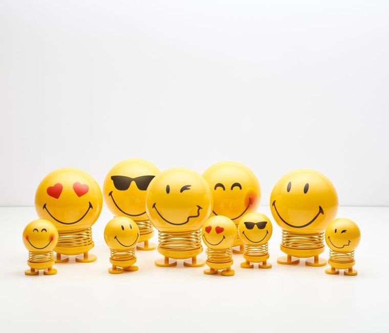 Hoptimist, Smiley Cool S, figurka, yellow