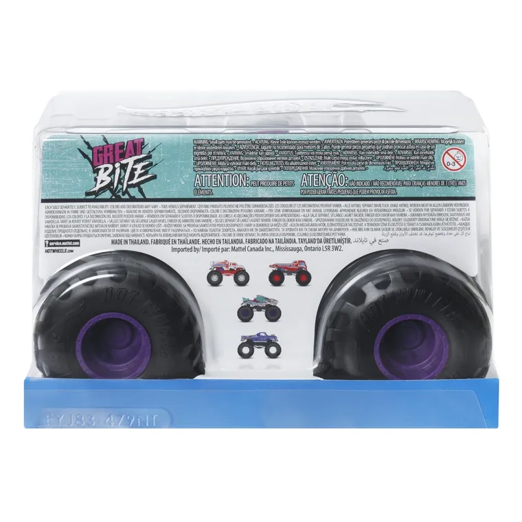 Hot Wheels, Monster Trucks, Great Bite, pojazd w skali 1:24