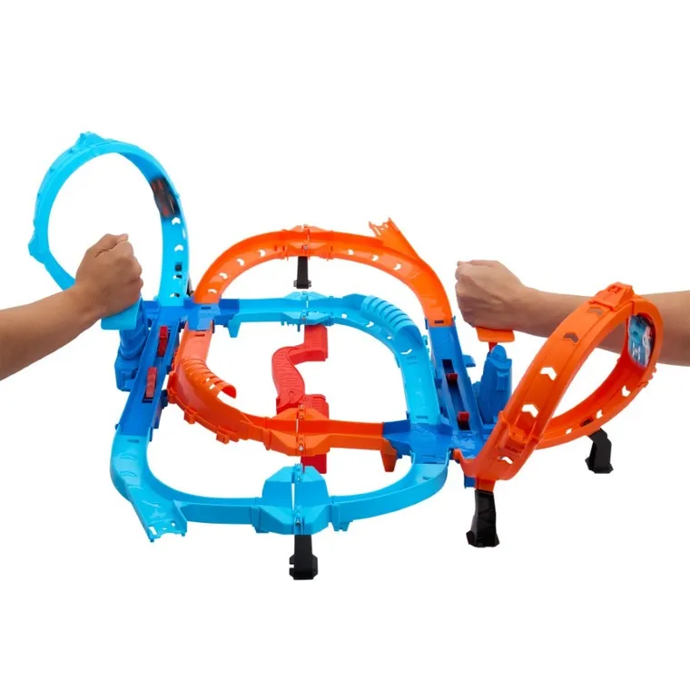 Hot Wheels, Ultra Hots, Pojedynek z turboprzyspieszeniem, tor wyścigowy + 2 auta