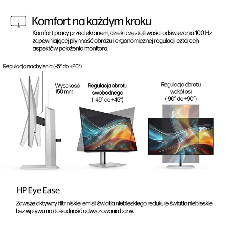 HP, monitor, LED, 23,8”, S7 Pro, 724pf, 8X530AA, 100 Hz