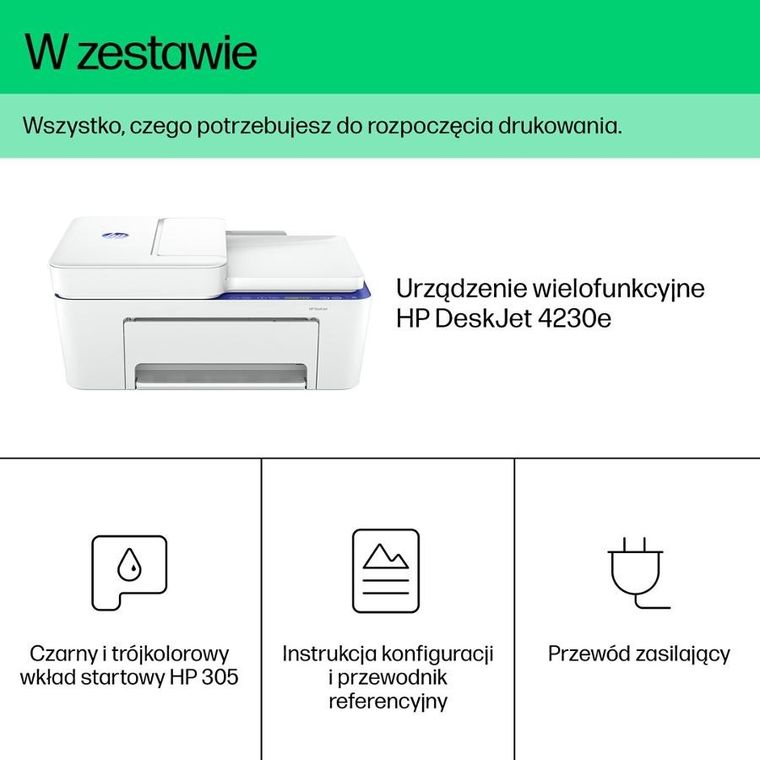 HP, urządzenie wielofunkcyjne, DeskJet 4230e, 60K30B
