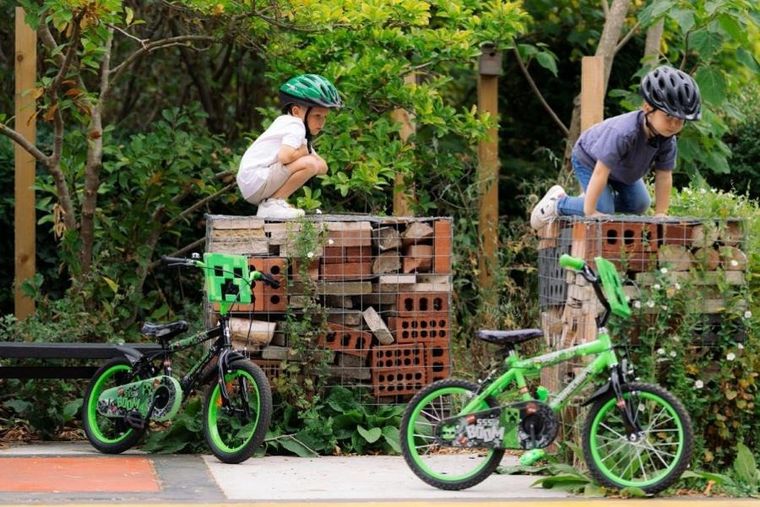 Huffy, Minecraft, rower, 16", zielony