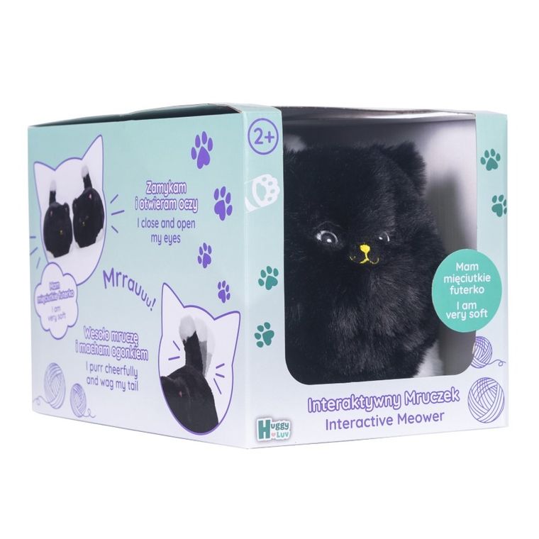 Huggy Luv, Maskotka interaktywna kot, czarny