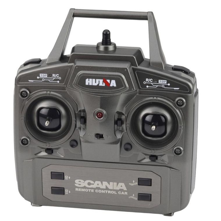 Huina, Scania, ciągnik siodłowy, zdalnie sterowany, czerwony, 1:18