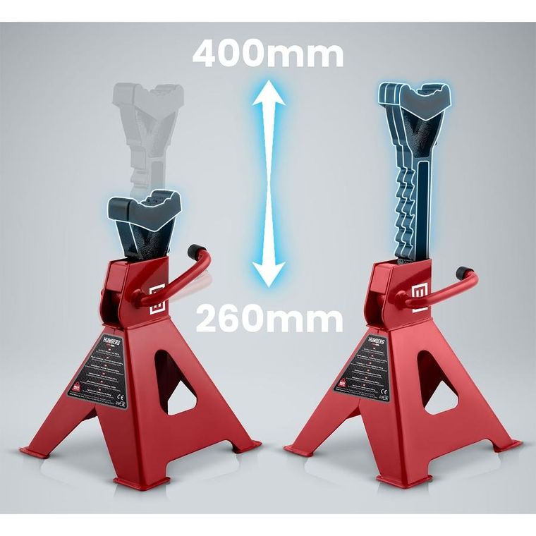 Humberg, kobyłki samochodowe, warsztatowe, 3t, 2 szt., HM-384