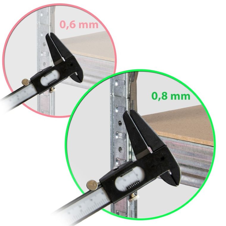 Humberg, regał metalowy, magazynowy, 2w1, 150-75-30, 1000 kg