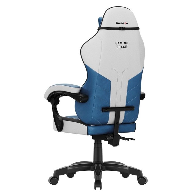Huzaro, Force 2.7 Blue, fotel gamingowy, welurowy
