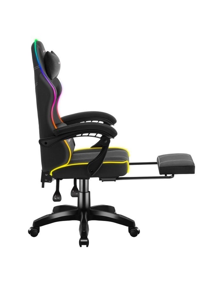 Huzaro, Force, 3.7, fotel gamingowy, RGB, Black