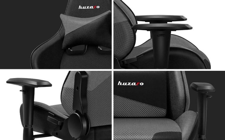 Huzaro, Force 6.2, fotel gamingowy, Grey Mesh