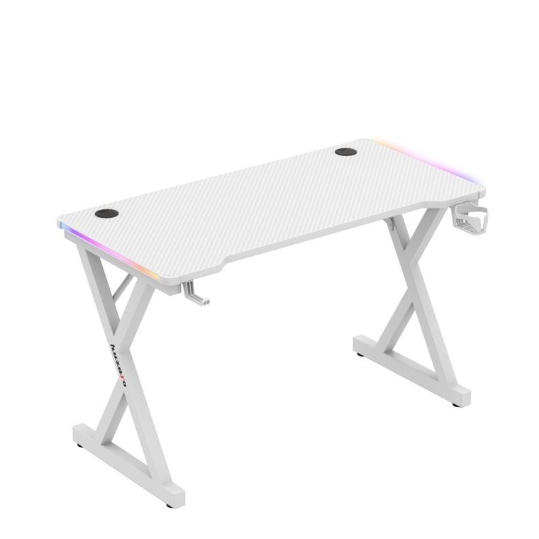 Huzaro, Hero 2.3, biurko gamingowe, białe, RGB, 120 cm