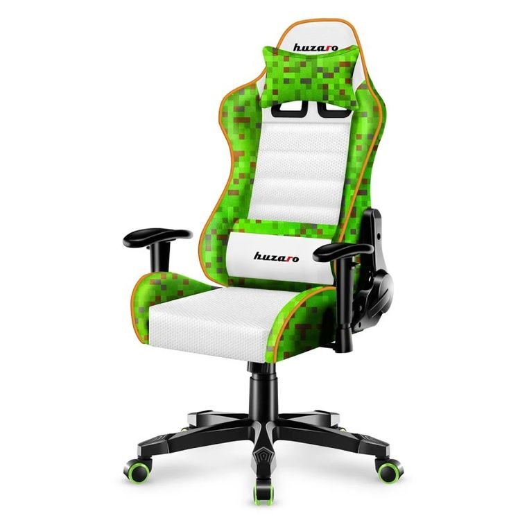 Huzaro, Ranger 6.0, fotel gamingowy dla dziecka, White Pixel