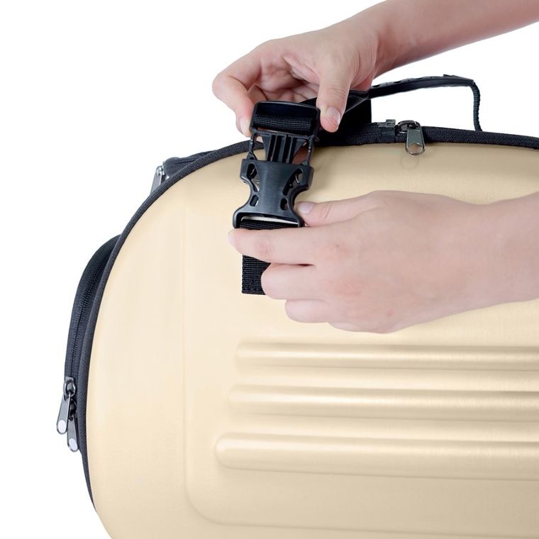 Ibiyaya, Classic, transporter na ramię z ekoskóry dla psa lub kota, FC47655, beżowy