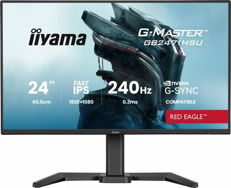 Iiyama, monitor, LED Fast IPS 23,8", GB2471HSU-B1, Red Eagle, 240Hz