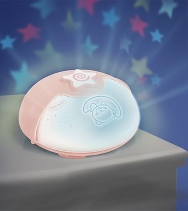 Infantino, projektor 2w1, pudrowy róż