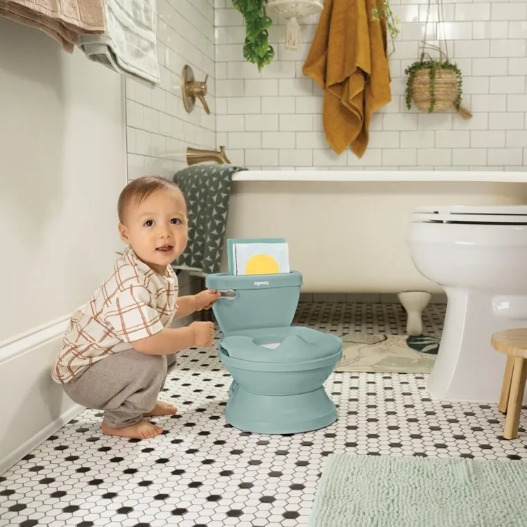 InGenuity, My Size Potty PRO, toaleta dziecięca z dźwiękiem 2w1, nocnik, zielona