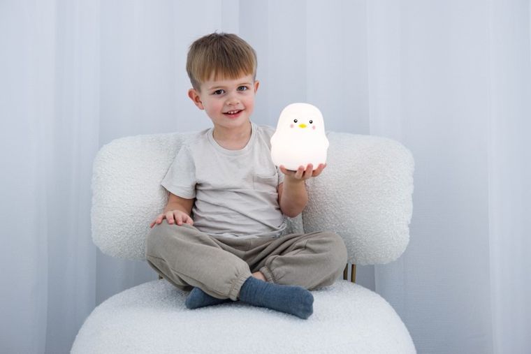 InnoGIO, GIOpenguin, silikonowa lampka nocna, Pingwin