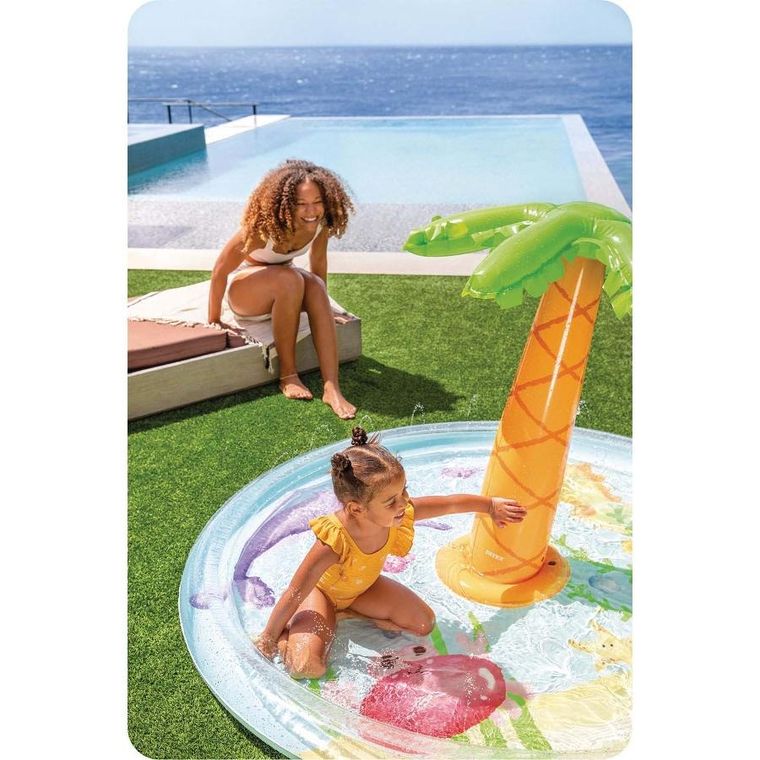 Intex, basen dmuchany, wyspa z palmą, 104-173 cm