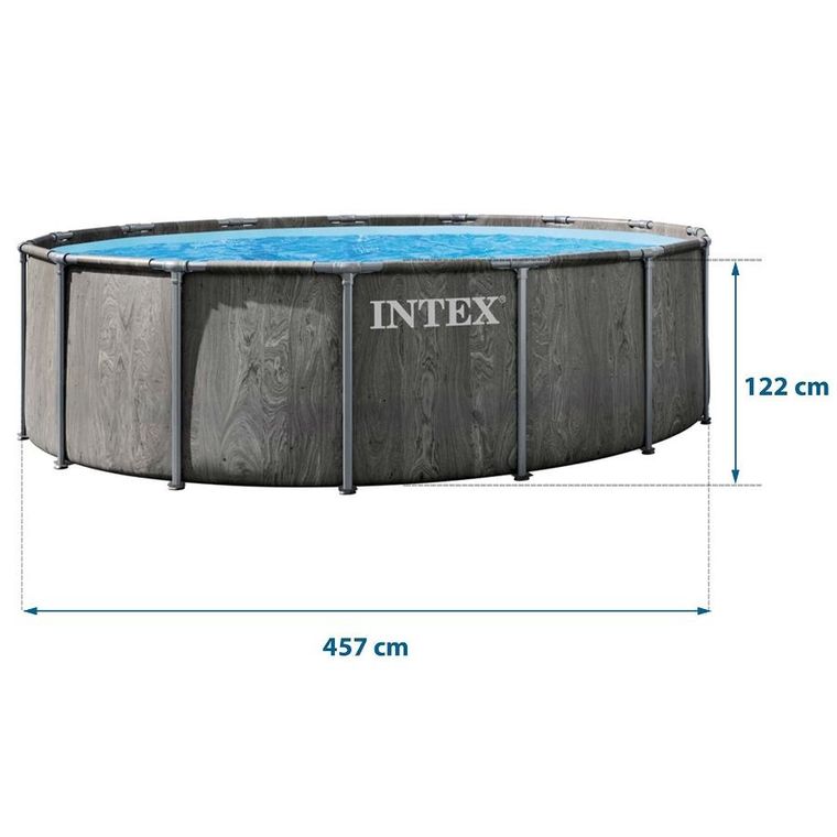 Intex, basen ogrodowy, stelażowy, 12w1, 457-122 cm