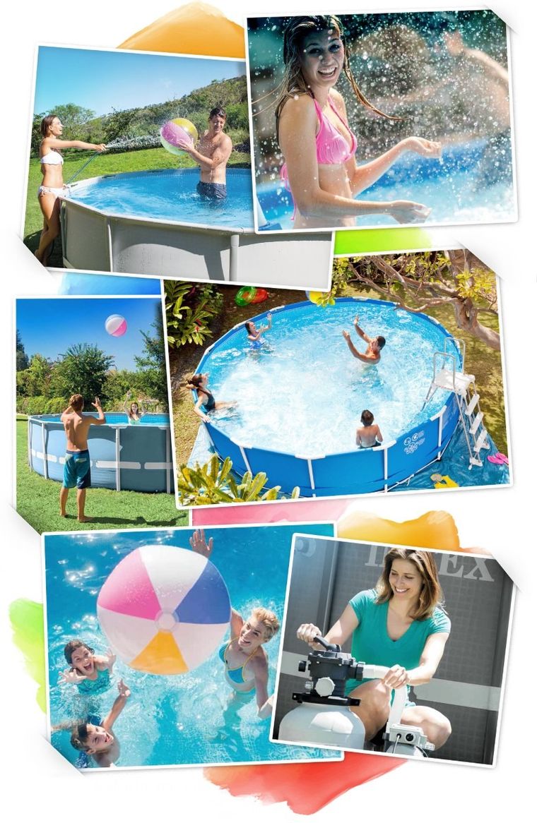Intex, basen rozporowy, 9w1, 457-84 cm
