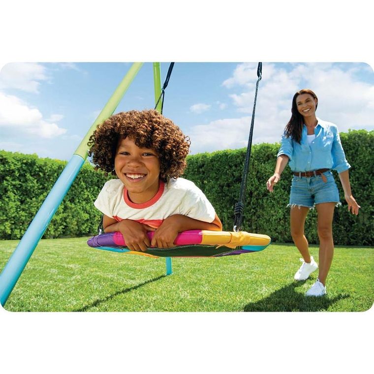 Intex, huśtawka, plac zabaw, bocianie gniazdo