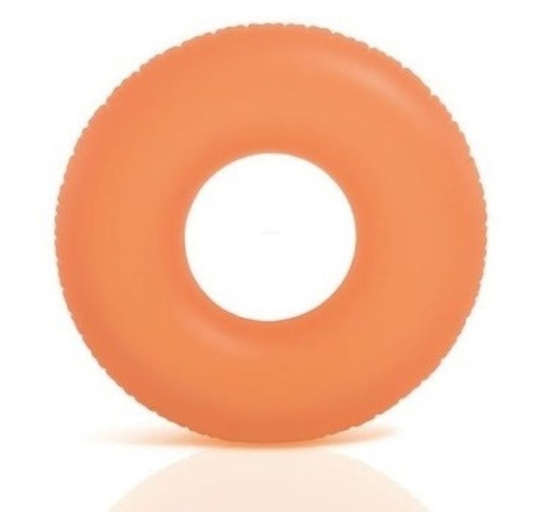 Intex, koło do pływania, neonowe kolory