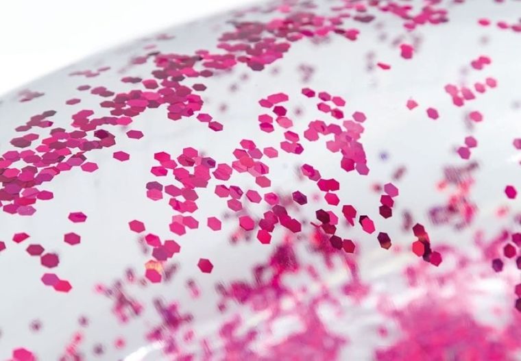 Intex, koło nadmuchiwane z drobinkami brokatu