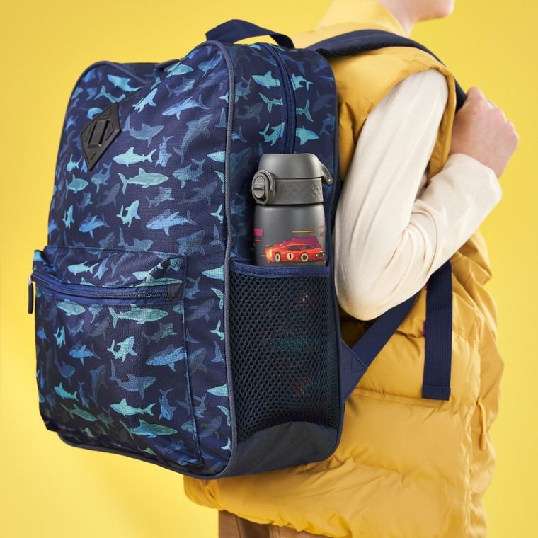 ION8, Autka, bidon z ustnikiem, szary, 500 ml