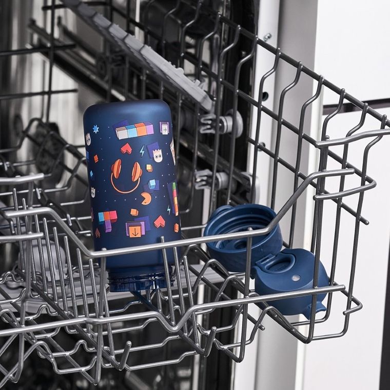 ION8, Gry, bidon z ustnikiem, granatowy, 350 ml