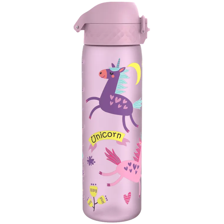 Ion8, Jednorożec, bidon z ustnikiem, liliowy, 500 ml