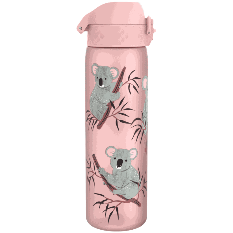 Ion8, Koala, bidon z ustnikiem, różowy, 500 ml