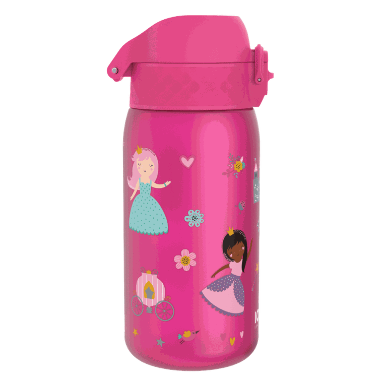 Ion8, Księżniczki, bidon z ustnikiem, różowy, 350 ml