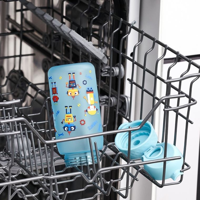 ION8, Roboty, bidon z ustnikiem, niebieski, 350 ml