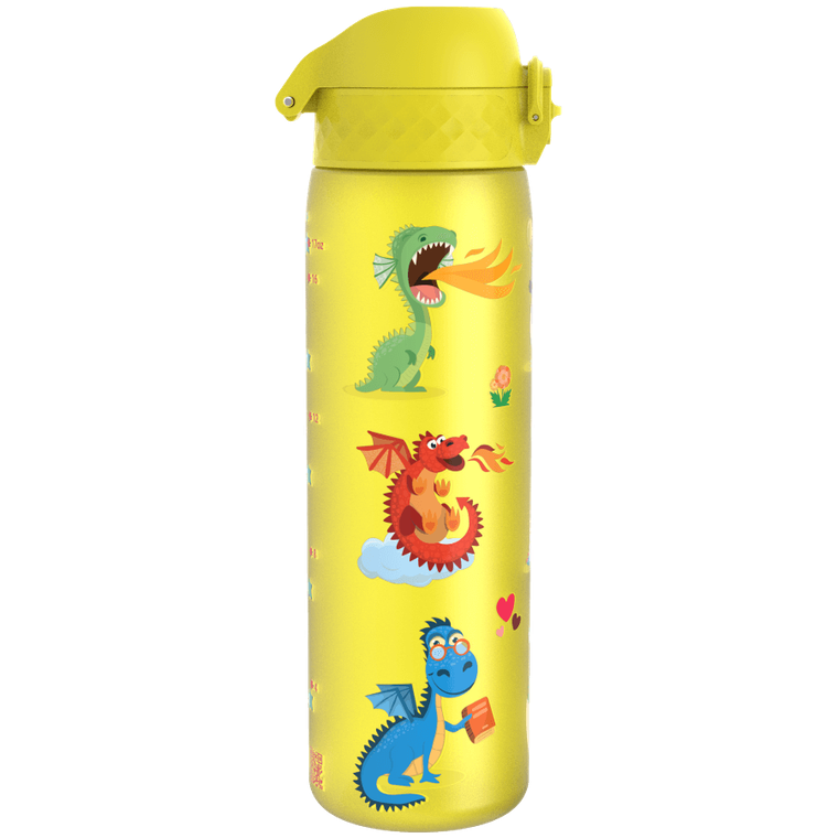 Ion8, Smoki, bidon z ustnikiem, żółty, 500 ml