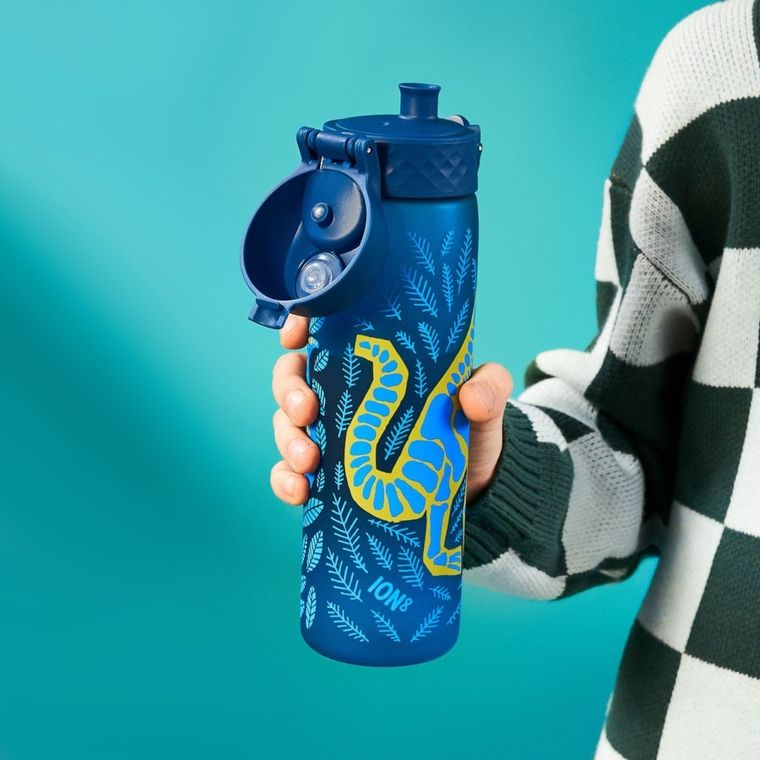 ION8, Szkielet dinozaura, bidon z ustnikiem, niebieski, 500 ml
