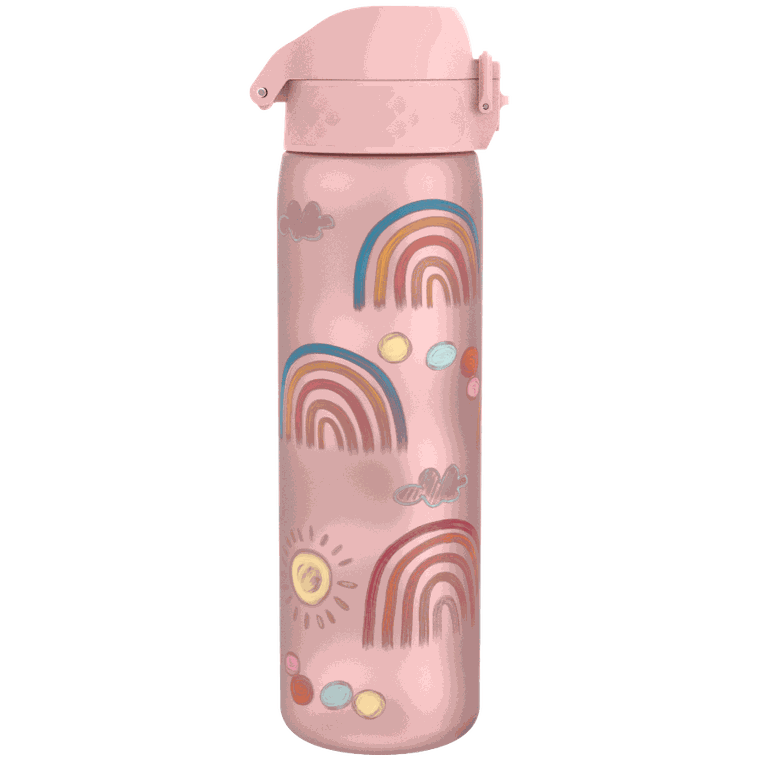 Ion8, Tęcza, bidon z ustnikiem, różowy, 500 ml