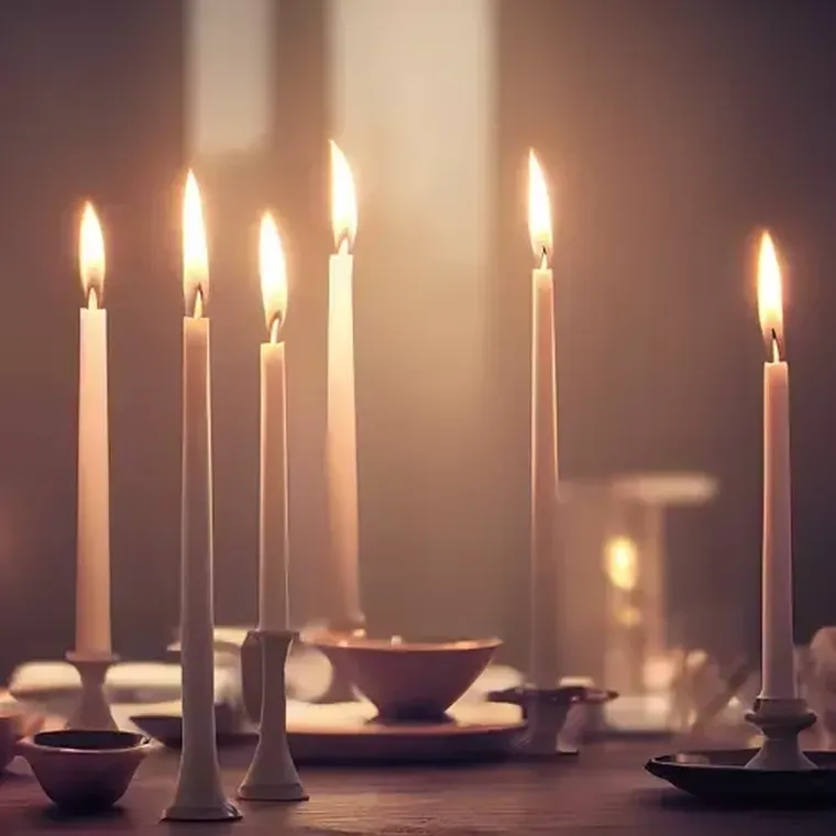 Iso Trade, świeca stożek biała, zestaw, 40 szt.