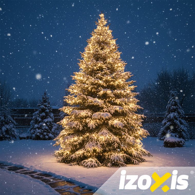Izoxis, lampki zewnętrzne, 500 LED 35m, ciepły biały