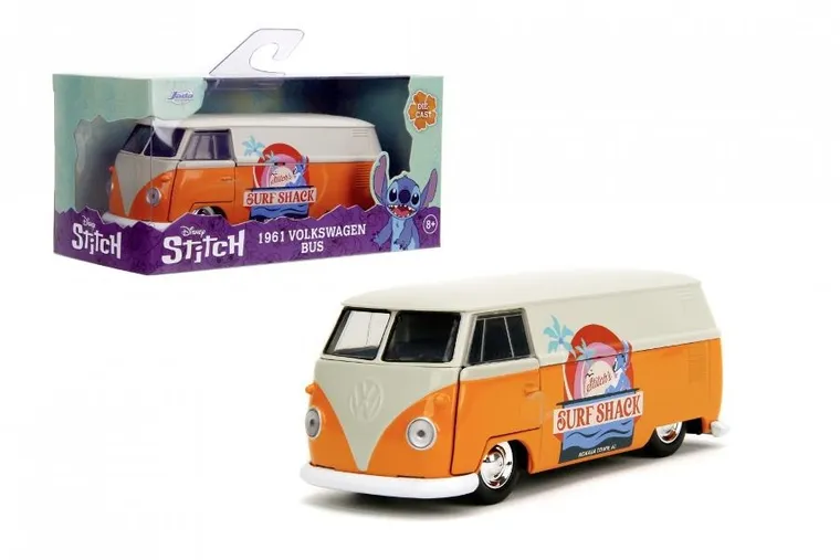 Jada Toys, Lilo i Stitch, 1961 Volkswagen Bus, model pojazdu, 1:32