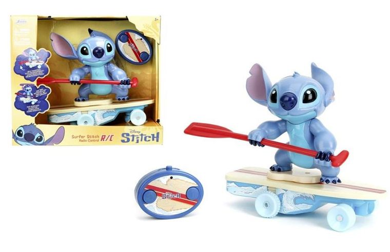 Jada Toys, Lilo i Stitchpojazd zdalnie sterowany z figurką, serfer, 25 cm