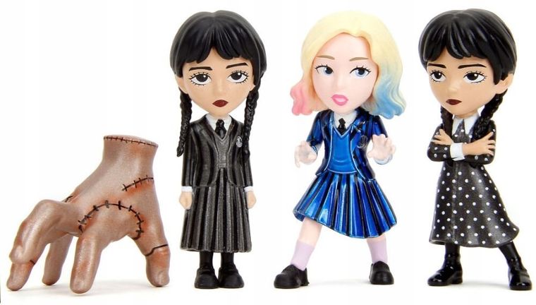 Jada Toys, Wednesday, figurka metalowa, 6,5 cm, 1 szt.