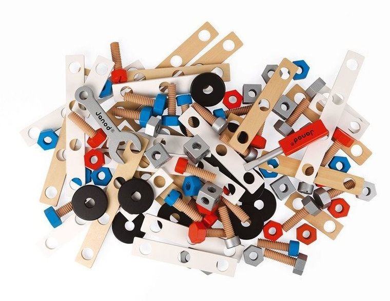 Janod, Brico ‘Kids, zestaw konstruktora, 50 elementów