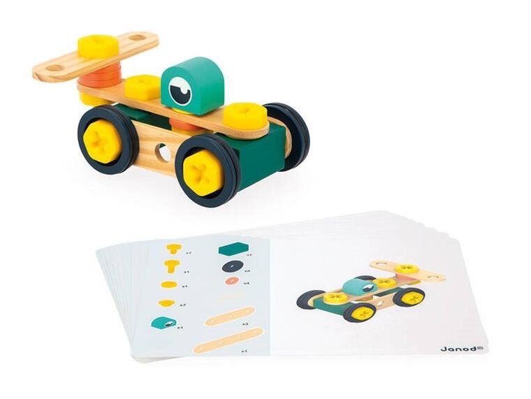 Janod, Brico'kids, zestaw konstruktora, 100 elementów