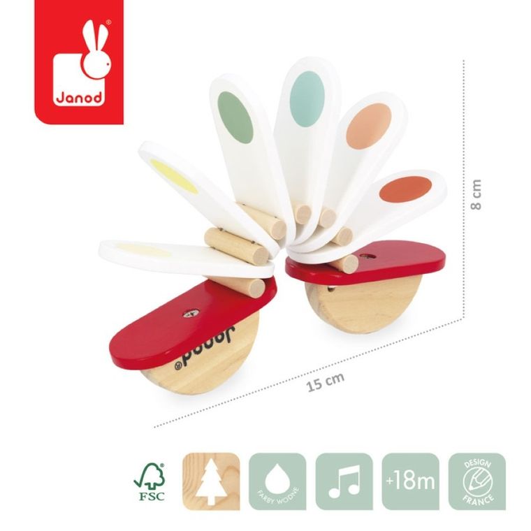 Janod, Confetti, kołatka, drewniana