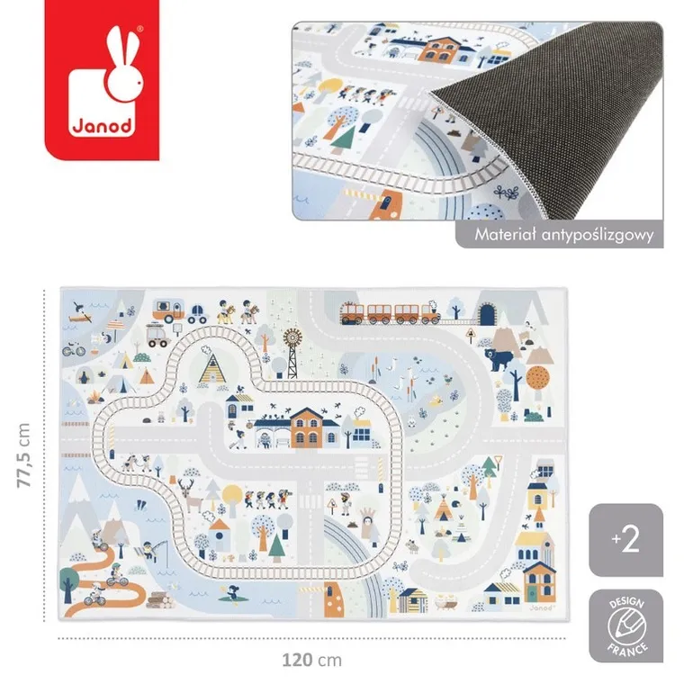 Janod, Cross Roads, Biała Dolina, mata do zabawy z drogą