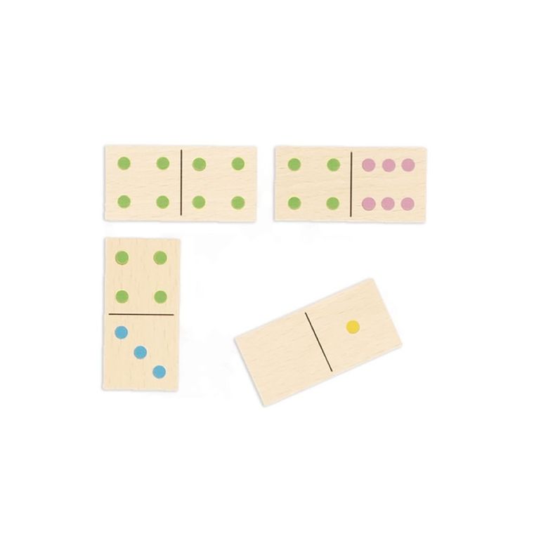 Janod, domino drewniane, gra logiczna