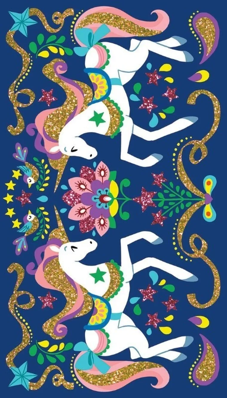 Janod, Jednorożce, magiczny brokat, zestaw kreatywny, 7+