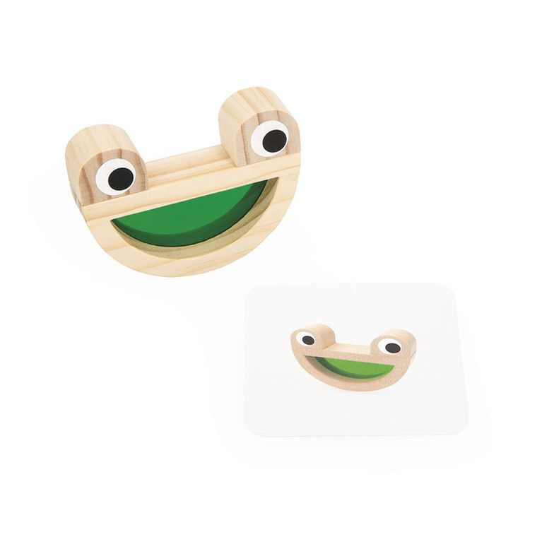 Janod, klocki drewniane, kolorowe, przeźroczyste, sensoryczne