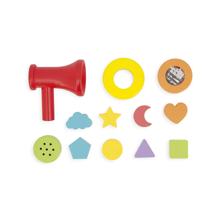 Janod, kostka sensoryczna, drewniana